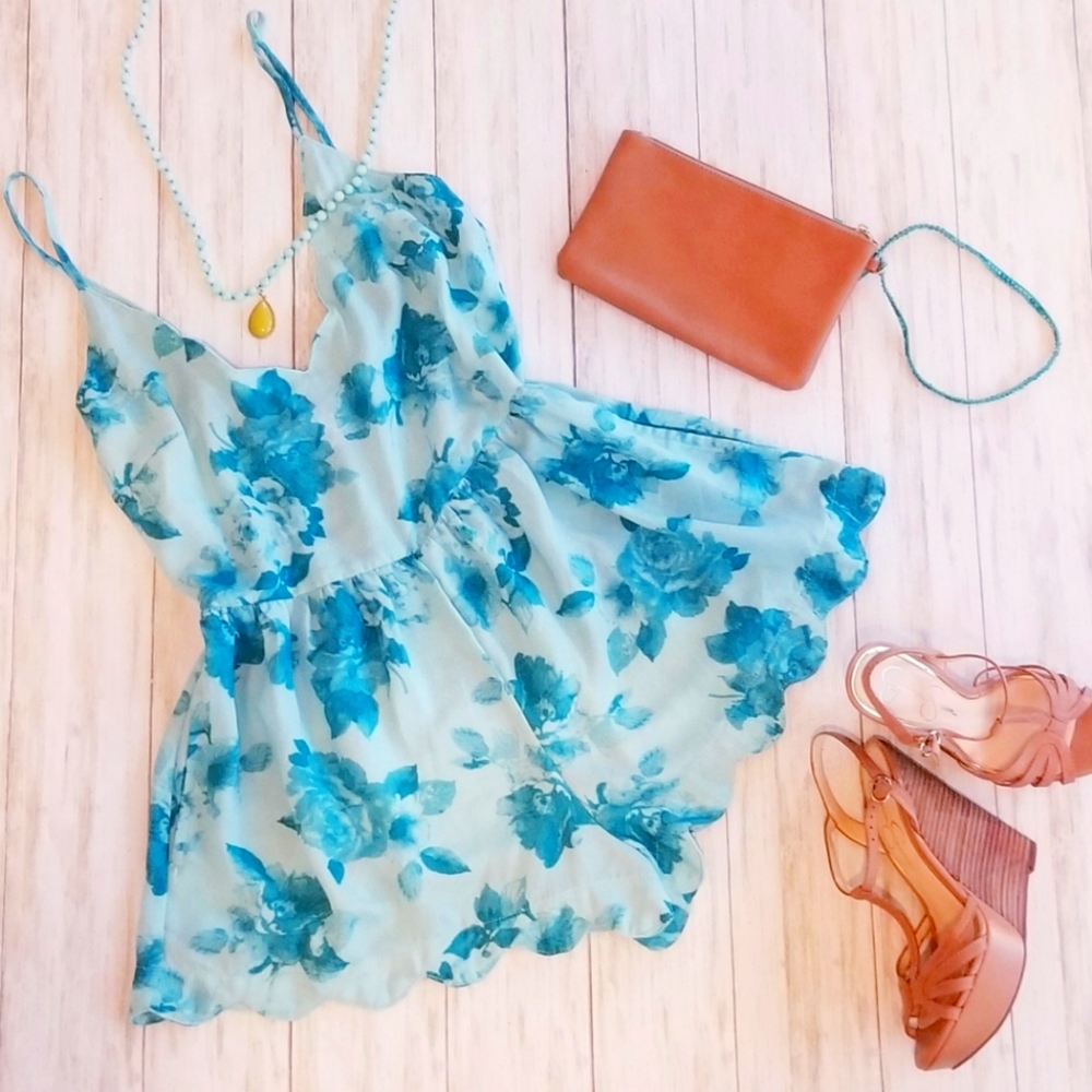 Teal Romper